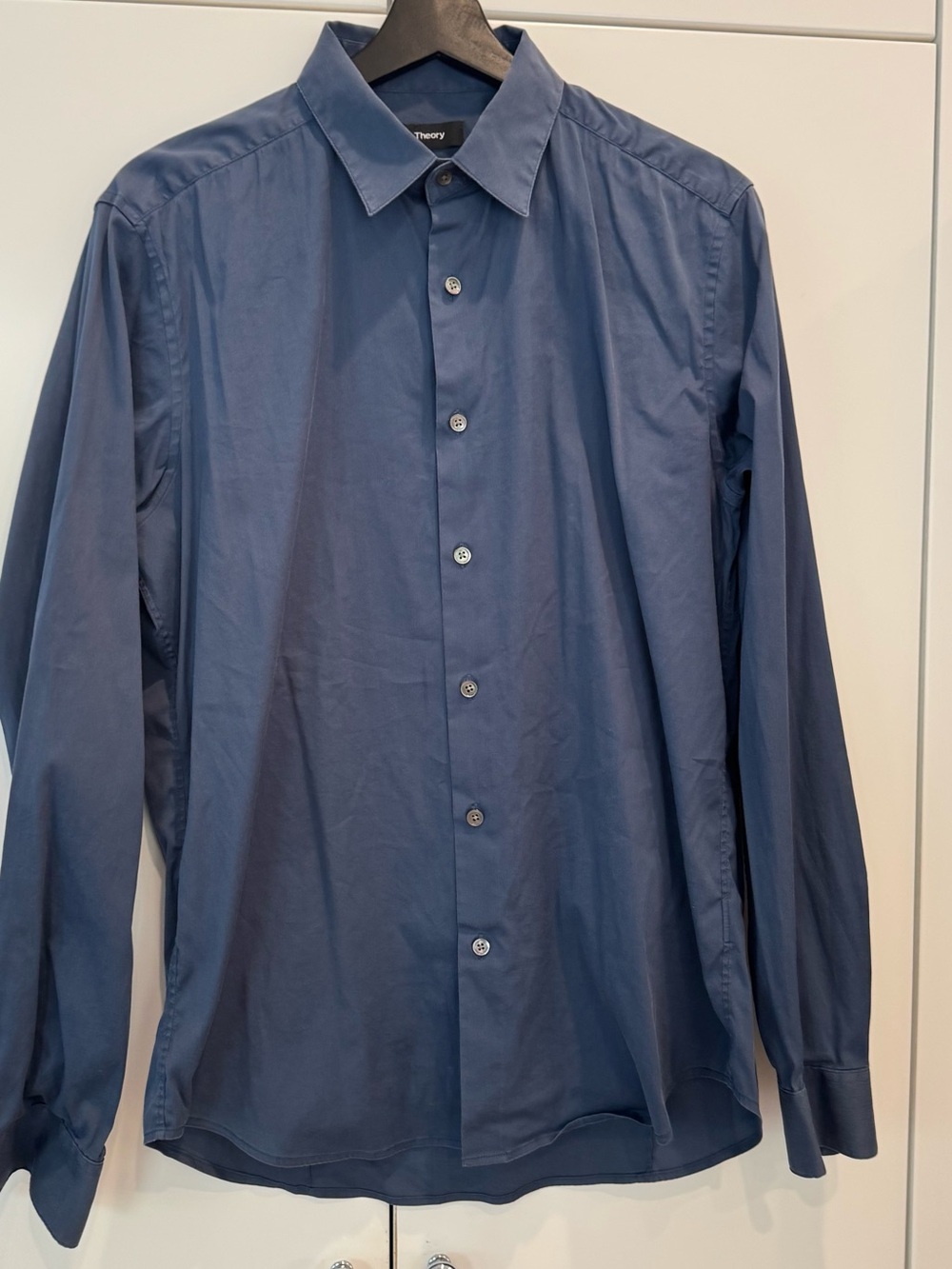 Theory Men's Long-Sleeve Dress Shirt — Blue